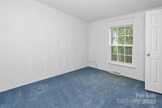 56 Founders Way, Arden, NC 28704 - unfurnished room featuring carpet flooring, ornamental molding, and a textured ceiling