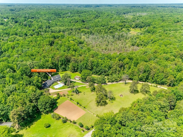 675 Ormand Rd, York, SC 29745 - aerial view of a heavily wooded area