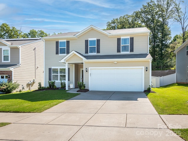 9123 Magnolia Lily Ave, Charlotte, NC 28227 - traditional-style house with a garage and concrete driveway