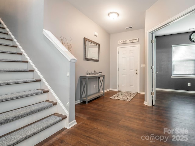 9123 Magnolia Lily Ave, Charlotte, NC 28227 - entrance foyer featuring stairs and wood finished floors