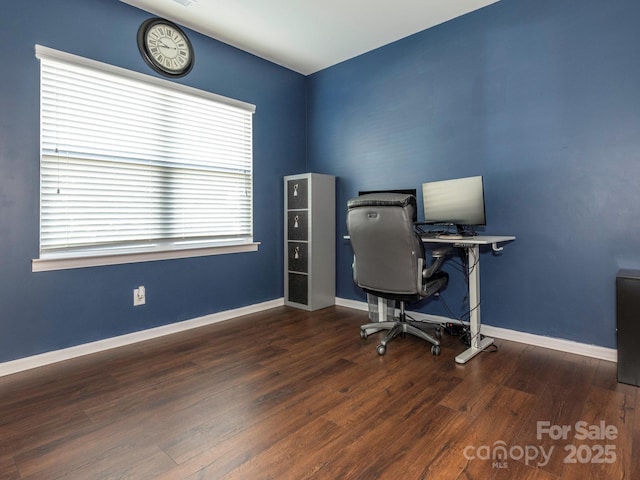 9123 Magnolia Lily Ave, Charlotte, NC 28227 - home office featuring wood finished floors and baseboards