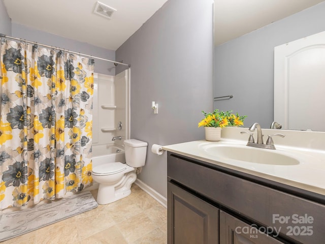 9123 Magnolia Lily Ave, Charlotte, NC 28227 - full bathroom with vanity and shower / bath combo with shower curtain