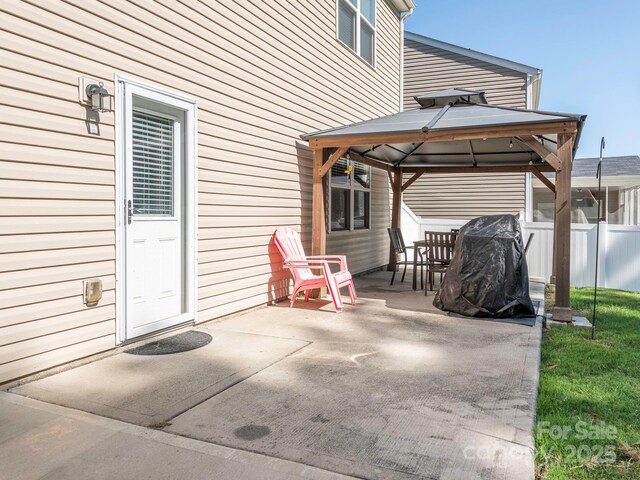 9123 Magnolia Lily Ave, Charlotte, NC 28227 - view of patio with a gazebo