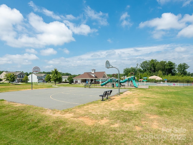 9123 Magnolia Lily Ave, Charlotte, NC 28227 - view of basketball court with community basketball court