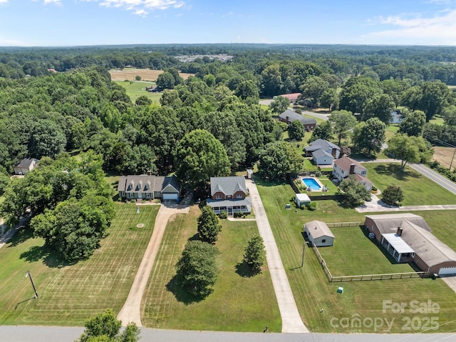 114 Windchime Ln, Mooresville, NC 28115 - bird's eye view of a heavily wooded area