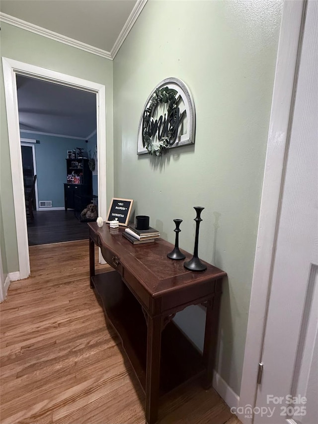605 Impala Dr, Albemarle, NC 28001 - office area featuring light wood-style floors and ornamental molding