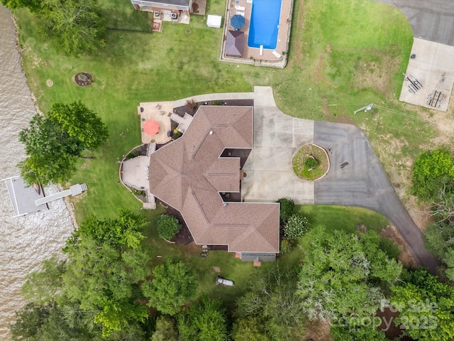 887 Living Waters Dr, Great Falls, SC 29055 - bird's eye view of a pool area