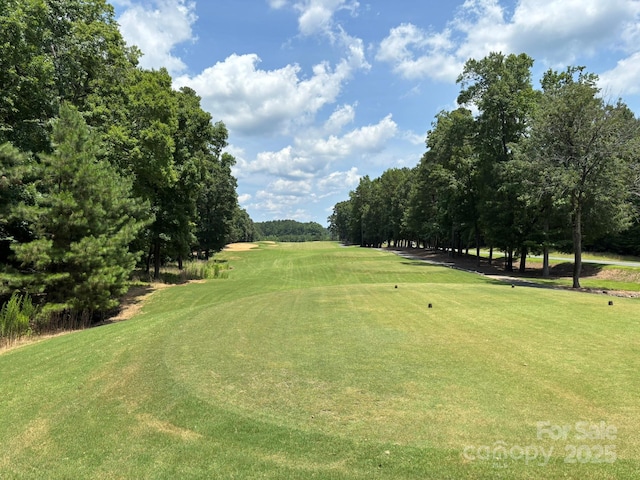 284 Old Harbor Dr, Mount Gilead, NC 27306 - surrounding community featuring golf course view, view of scattered trees, and a yard