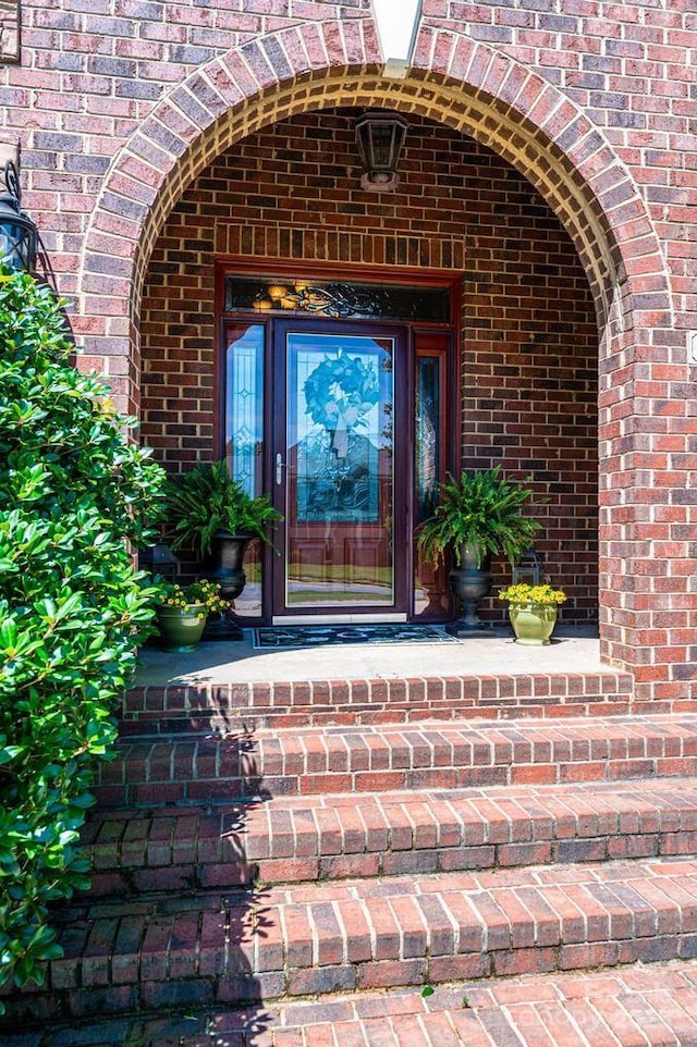 1083 Fox Chase Dr, Newton, NC 28658 - view of exterior entry with brick siding