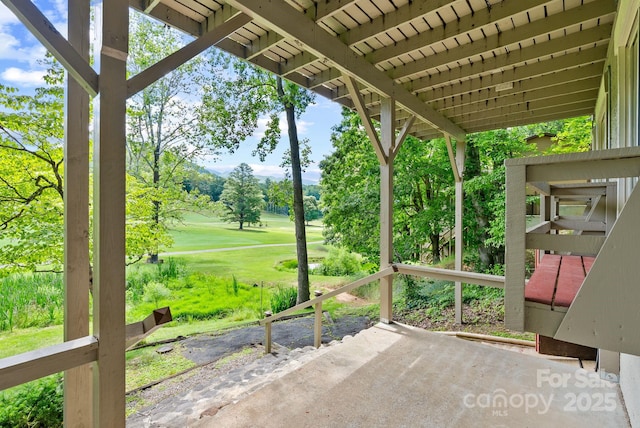 386 Country Club Dr Unit C6, Canton, NC 28716 - view of patio with view of golf course and view of wooded area