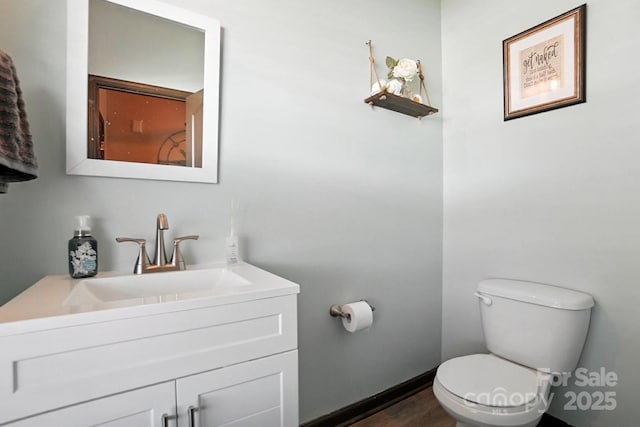 8152 Chilkoot Ln, Locust, NC 28097 - half bath featuring toilet and vanity
