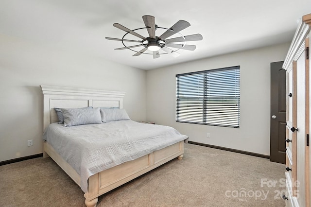 8152 Chilkoot Ln, Locust, NC 28097 - bedroom with light carpet and a ceiling fan