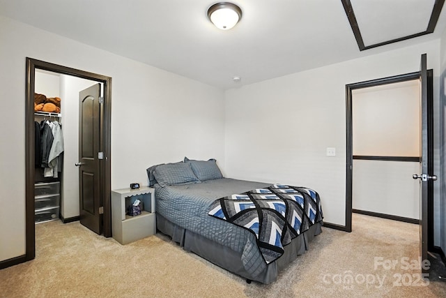 8152 Chilkoot Ln, Locust, NC 28097 - bedroom featuring light colored carpet, a spacious closet, and a closet