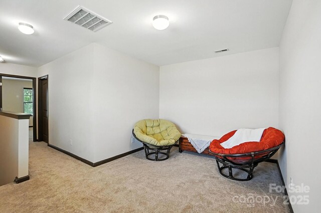 8152 Chilkoot Ln, Locust, NC 28097 - sitting room featuring carpet floors and baseboards