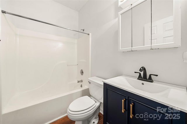 814 Carved Oak Ct, York, SC 29745 - bathroom featuring vanity,  shower combination, and wood finished floors