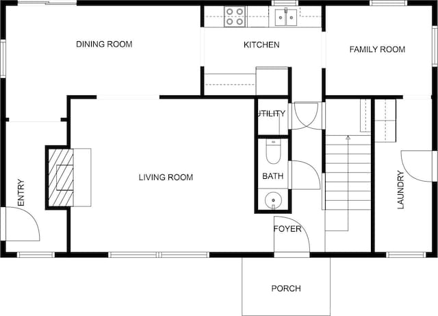 8012 Red Lantern Rd, Indian Trail, NC 28079 - view of floor plan / room layout