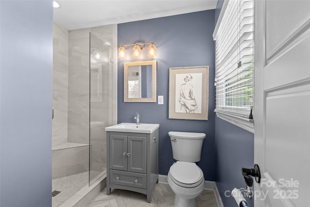 5501 Murrayhill Rd, Charlotte, NC 28210 - full bathroom with tiled shower and vanity