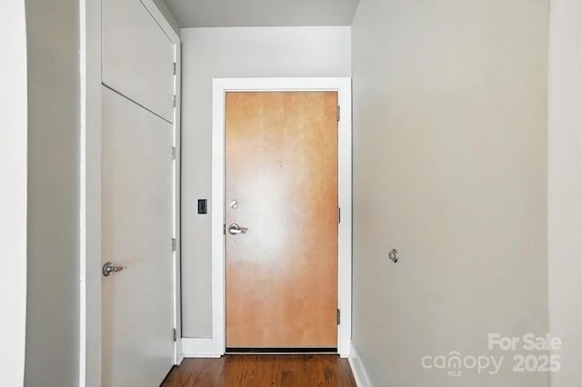 505 E 6th St Unit 908, Charlotte, NC 28202 - doorway to outside with dark wood finished floors