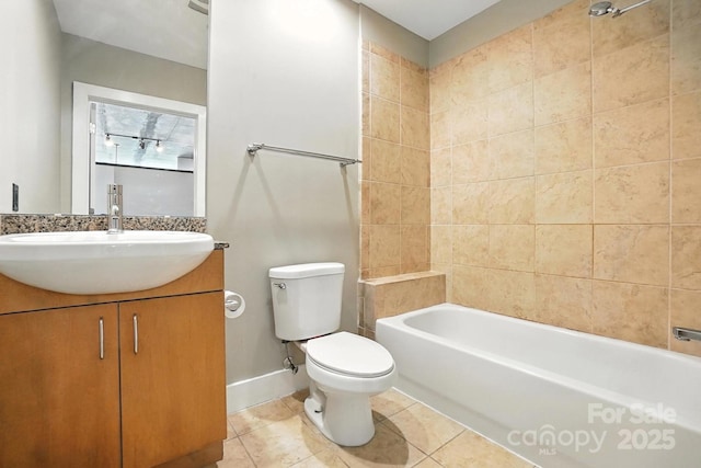 505 E 6th St Unit 908, Charlotte, NC 28202 - full bath with vanity, tile patterned floors, and  shower combination