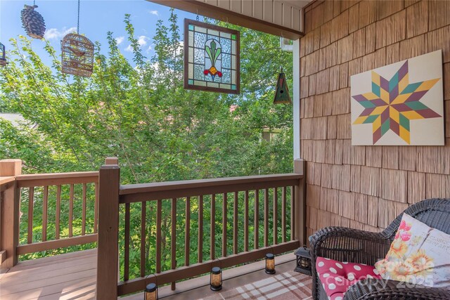 190 Shaws Creek Farm Rd, Hendersonville, NC 28739 - view of wooden terrace