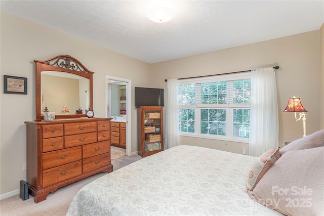 190 Shaws Creek Farm Rd, Hendersonville, NC 28739 - bedroom with light carpet and ensuite bath