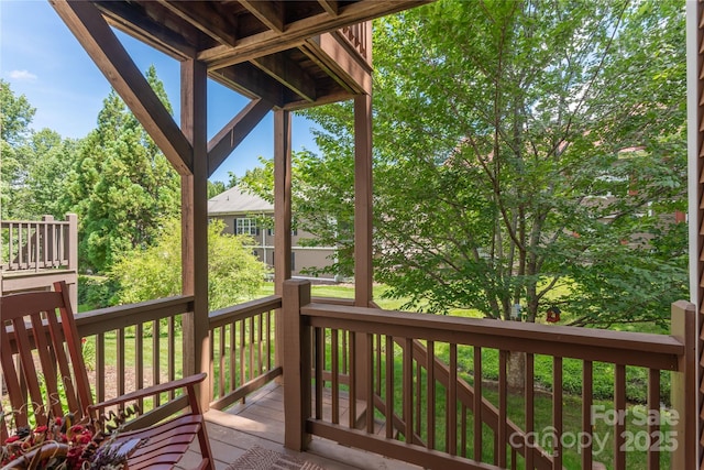 190 Shaws Creek Farm Rd, Hendersonville, NC 28739 - view of wooden deck
