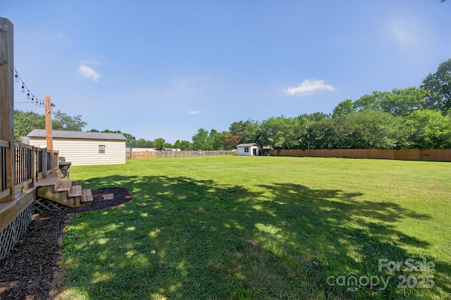 106 Abbey Cir, Salisbury, NC 28147 - fenced backyard featuring a storage unit