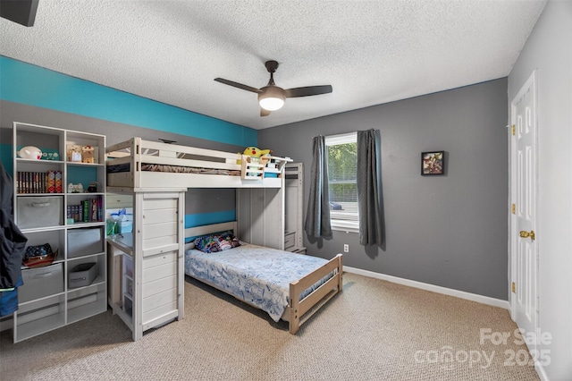 106 Abbey Cir, Salisbury, NC 28147 - carpeted bedroom with a textured ceiling and ceiling fan