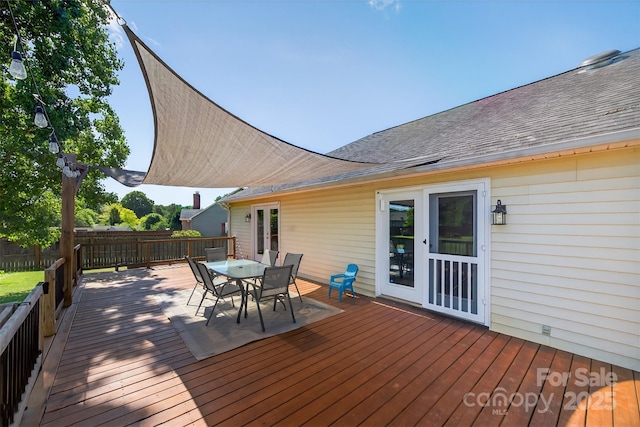 106 Abbey Cir, Salisbury, NC 28147 - wooden deck with outdoor dining area