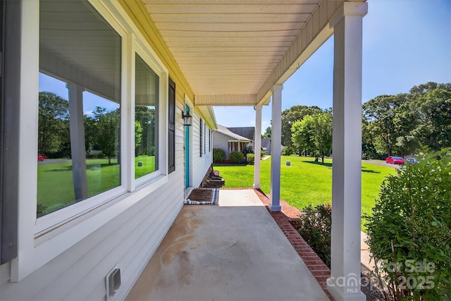 106 Abbey Cir, Salisbury, NC 28147 - porch with a lawn