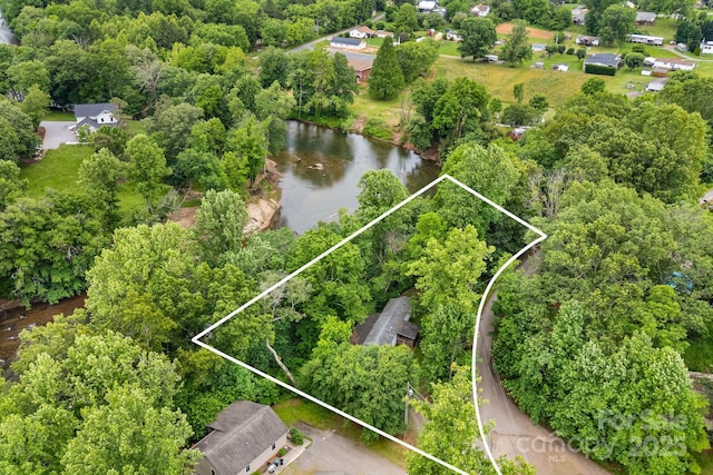 6 Kims Ct, Clyde, NC 28721 - view of property location featuring property parcel outlined and a large body of water