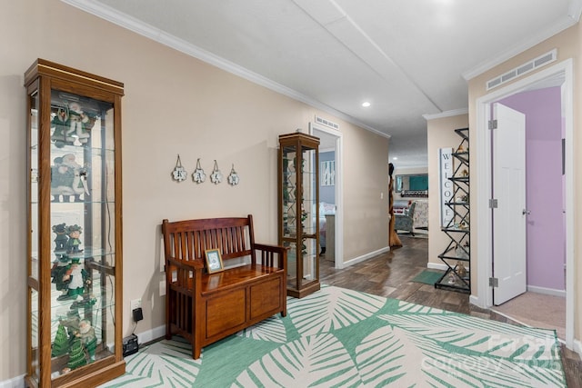 200 Vista Pointe Dr, Stony Point, NC 28678 - bedroom featuring ornamental molding, recessed lighting, and wood finished floors