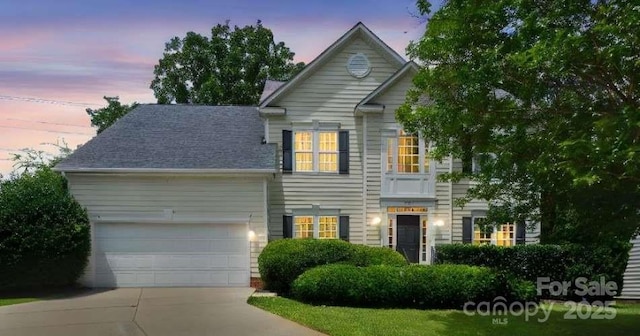 9954 Mitchell Glen Dr, Charlotte, NC 28277 - view of front of home featuring driveway and a garage