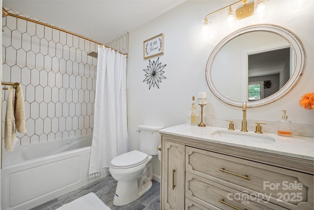 10206 Washam Potts Rd, Cornelius, NC 28031 - full bathroom featuring vanity and shower / bath combination with curtain