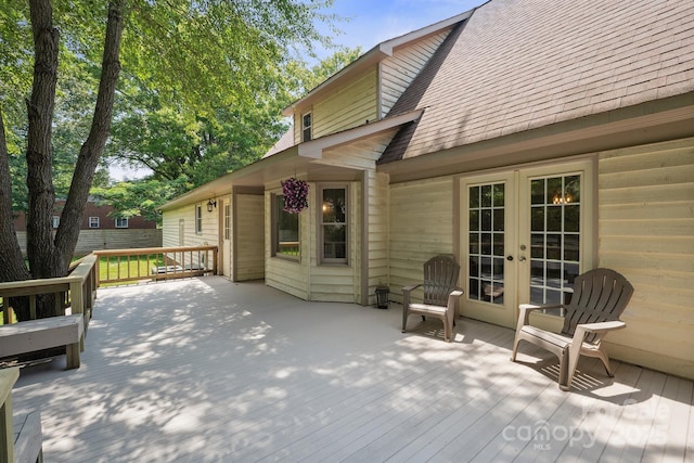 10206 Washam Potts Rd, Cornelius, NC 28031 - deck with french doors