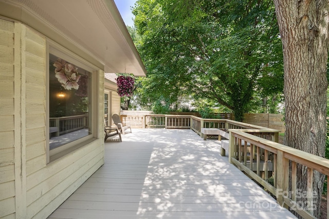 10206 Washam Potts Rd, Cornelius, NC 28031 - deck featuring a fenced backyard