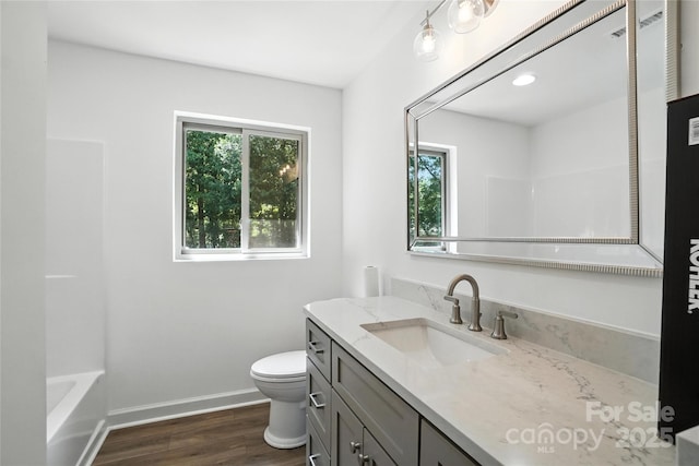 2705 Lowell Bethesda Rd, Gastonia, NC 28056 - full bathroom with vanity and wood finished floors