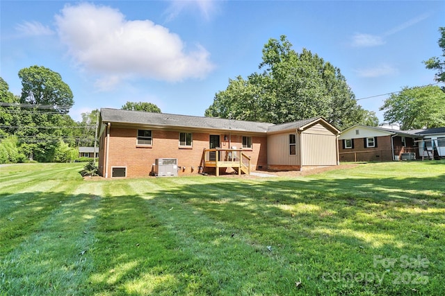 2705 Lowell Bethesda Rd, Gastonia, NC 28056 - back of house with a yard and brick siding