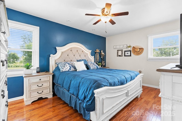 3651 16th St NE, Hickory, NC 28601 - bedroom featuring wood finished floors and a ceiling fan