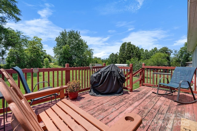 3651 16th St NE, Hickory, NC 28601 - wooden deck featuring a yard