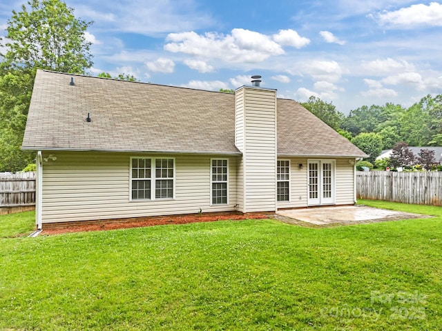 385 Glensprings Dr Unit 269, Fletcher, NC 28732 - back of property with a patio area, a chimney, and a shingled roof