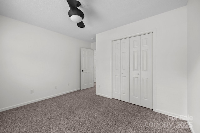 385 Glensprings Dr Unit 269, Fletcher, NC 28732 - unfurnished bedroom with carpet, a closet, and ceiling fan