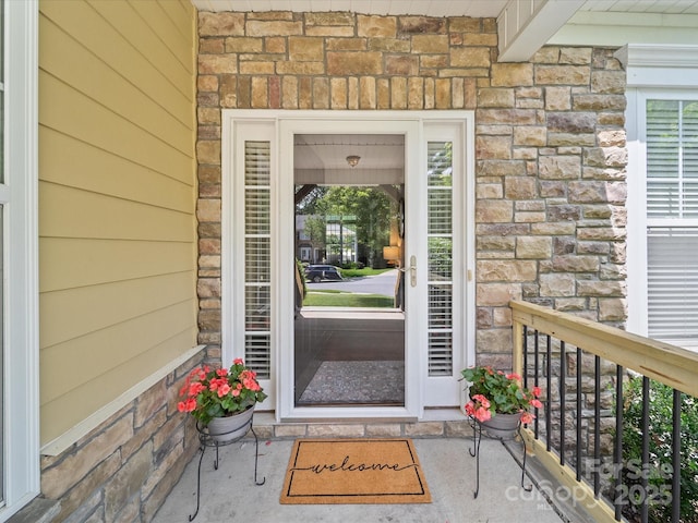 1808 Mill Chase Ln, Waxhaw, NC 28173 - view of exterior entry featuring stone siding