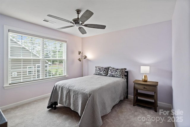 17733 Burnt Hickory Dr, Charlotte, NC 28278 - carpeted bedroom with baseboards and a ceiling fan