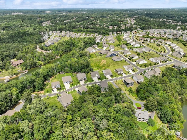 17733 Burnt Hickory Dr, Charlotte, NC 28278 - aerial perspective of suburban area featuring a heavily wooded area
