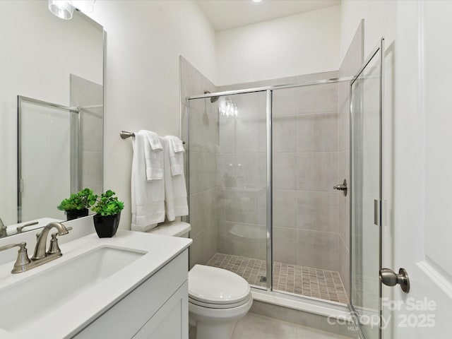 1120 Idyllic Ln, Waxhaw, NC 28173 - full bathroom featuring vanity and a shower stall