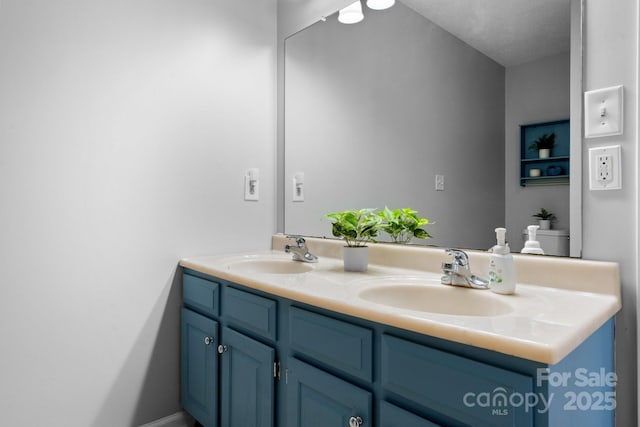 50 Isenhour Park Rd, Taylorsville, NC 28681 - bathroom with double vanity and toilet