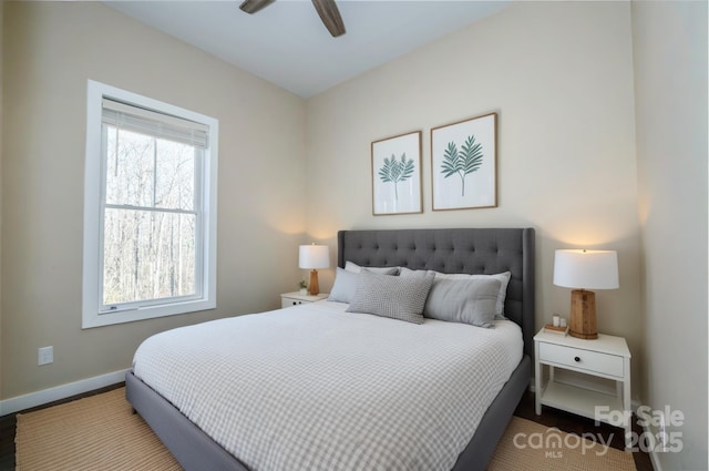 2158 Watson Rd, Lenoir, NC 28645 - bedroom with baseboards and ceiling fan