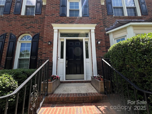 2609 Lamp Post Ln, Kannapolis, NC 28081 - doorway to property with brick siding
