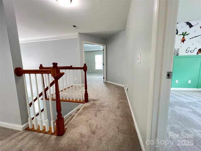 2609 Lamp Post Ln, Kannapolis, NC 28081 - corridor with an upstairs landing and carpet flooring